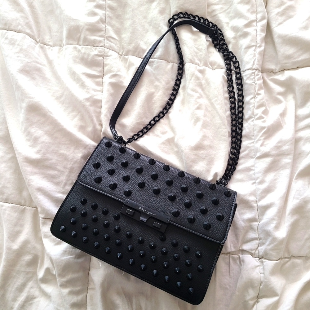 Foley & Corinna Black Studded Crossbody
